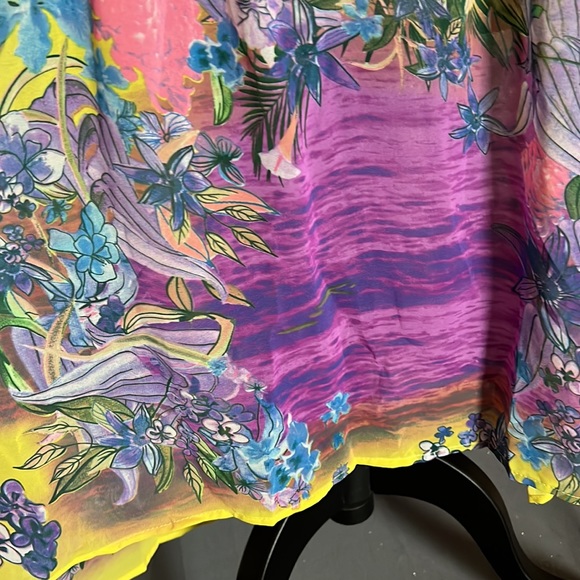 Ice Silk Sheer Tunic Top 2XL - Picture 3 of 7